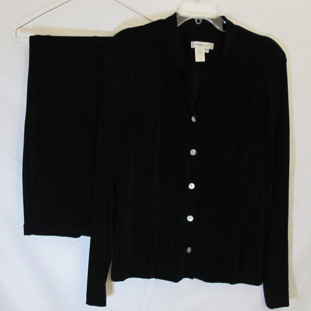 Coldwater Creek black 2-piece pant set XL/PXL
